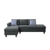 L-Shaped Sectional Sofa with Hidden Storage & Accent Pillows - 3 of 4