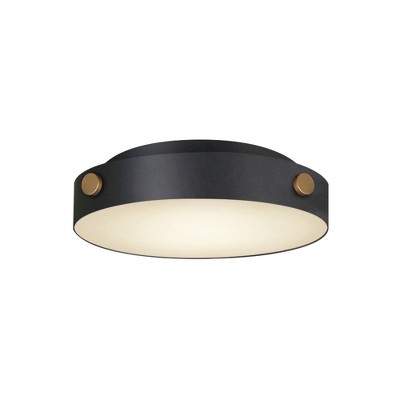 Maxim Lighting Rivet 1 - Light Flush Mount in  Black/Antique Brass