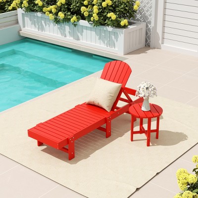 WestinTrends Dylan 2 Piece Poly Reclining Chaise Lounge