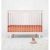 Bacati - Orange Arrows Gray 100 percent Cotton Universal Baby US Standard Crib or Toddler Bed Fitted Sheet - 4 of 4