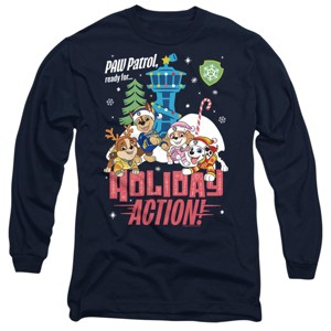 ウェア oops pat market TROOP EXCITEMENT Men's Paw Patrol Ready For Holiday Action Long Sleeve T-Shirt : Target
