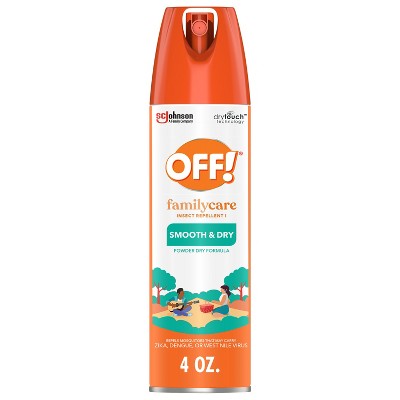 OFF! FamilyCare Mosquito Repellent Bug Spray - Smooth & Dry - 4oz