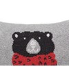 C&F Home 10" x 10" Winter Black Bear Small Christmas Throw Pillow - 2 of 4