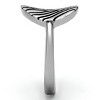 Slickblue Boho Polished Stainless Steel Ring with Jet Epoxy, No Plating, Stackable Design, Women’s Ring, Size 5-10 - 4 of 4