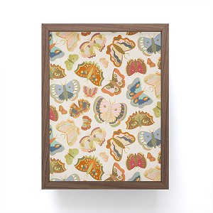 Sewzinski Magic Moths Framed Mini Art Print 4" (H) x 3" (W) x 1" (D) - Society6 - 1 of 3
