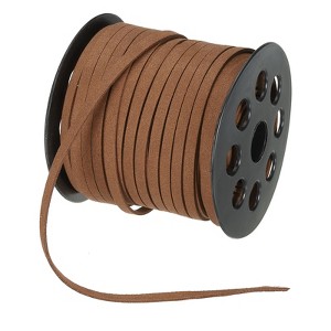 Unique Bargains DIY Jewelry Making Vintage Style Faux Suede Leather Lace 1 Pcs 0.2 Inch x 50 Yard - 1 of 4