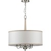 Progress Lighting Durrell 4-Light Chandelier, Brushed Nickel, Sailcloth Linen Shade - image 3 of 3