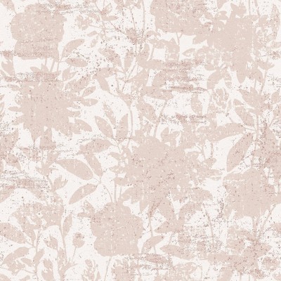 Tempaper & Co.® Garden Floral Removable Peel and Stick Wallpaper, Dusted Pink, 28 sq. ft.: Vinyl, Self-Adhesive, Botanical