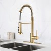JUJABU Brushed Gold Stainless Steel Kitchen Faucet with Pull-Out Sprayer - Flexible Nozzle for Easy Cleaning and Filling - 2 of 4