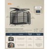 SONGMICS HOME Heavy-Duty Dog Crate, 48 x 29.5 x 46.5 Inches Dog Cage for Large Dogs, Escape Proof Dog Kennel with Pointed Roof, Ink Black - 4 of 4