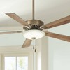 52" Minka Aire Farmhouse Indoor Ceiling Fan with LED Light Heirloom Bronze White Glass Shade for Living Room Kitchen Bedroom House - 2 of 4