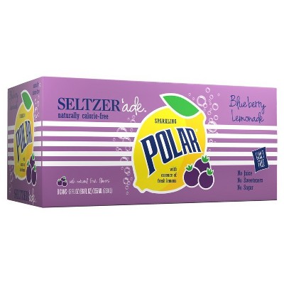 Polar Seltzerade Blueberry Lemonade - 8pk/12 fl oz Cans