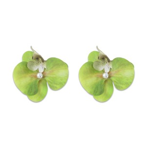 Unique Bargains Women's Phalaenopsis Faux Pearl Duckbill Clip 2 Pcs - 1 of 4