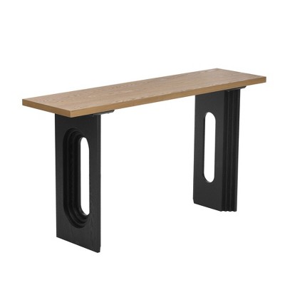 YOOCOZZ Versatile Console Table with Round Hollow Legs and Spacious Tabletop