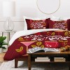 Deny Designs Twin/ Twin Extra Long Jessica Molina Making Spirits Bright Holiday Duvet Cover and Pillow Sham Orange - 3 of 4