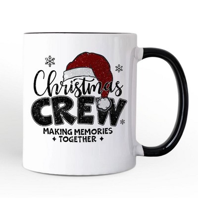 Christmas Crew Mug, Glitter Santa Hat Gift Name for Making Memories (Non-Custom Only)| OrnamentallyYou