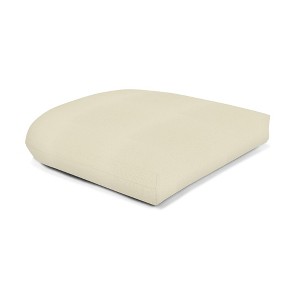 Casual Cushion Solid Sunbrella Fabric 1-Piece Indoor/Outdoor Wicker Seat Pad Cushion, 19.5"W x 19.5"L - 1 of 4
