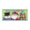 Evergreen Indoor Outdoor Doormat Bundle Set of 5 - Frame and 4 Welcome Seasonal Inserts Halloween Witch Christmas Santa Thanksgiving Turkey - 2 of 4