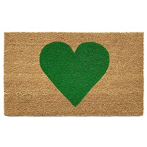 Calloway Mills AZ106722436 Heart Doormat (Green 24 In. x 36 In.) - 1 of 1