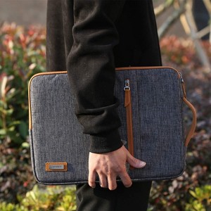 Hachikiko 15.6" Laptop Sleeve Case,Water Resistant,Shockproof, Fits MacBook Pro, Yoga 720,ThinkPad P1,HP Envy, Dell, ASUS ROG,Dark Grey - 1 of 4