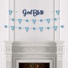 Big Dot of Happiness Blue Elegant Cross - Boy Religious Party Letter Banner Decoration - 36 Banner Cutouts and God Bless Banner Letters - 3 of 4