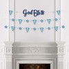 Big Dot of Happiness Blue Elegant Cross - Boy Religious Party Letter Banner Decoration - 36 Banner Cutouts and God Bless Banner Letters - image 3 of 4