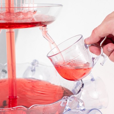 Clear 3-Tier LED Lighted Party Fountain with Cups