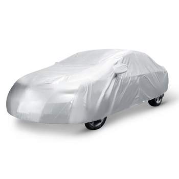 Unique Bargains Universal Sedan Car Cover Waterproof Outdoor Sun Rain Resistant Protection M