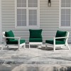 WestinTrends Avalon Outdoor Patio HDPE Loveseat Sofa with Patio Cushions - 2 of 4