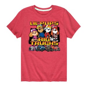 Boys' - Paw Patrol - Lil Pups Big Trucks Short Sleeve Graphic T-Shirt - 1 of 4