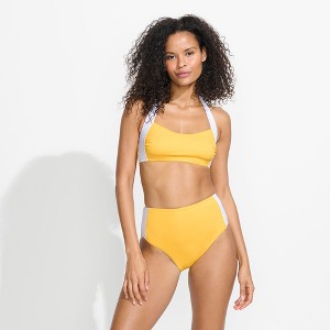 Lands' End Women's Seamed Halter Tankini Top - 1 of 4