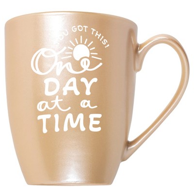 Elanze Designs You Got This One Day At A Time Pearlescent Sand 10 ounce New Bone China Coffee Cup Mug