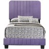 CAVINAS Twin Size Cozy Casual Platform Bed Frame with High Upholstered Headboard,No Box Spring Needed - 4 of 4