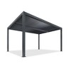 PURPLE LEAF Louvered Pergola Outdoor Aluminum Pergola with Adjustable Roof for Deck Backyard Garden Grey Hardtop Gazebo - 2 of 4