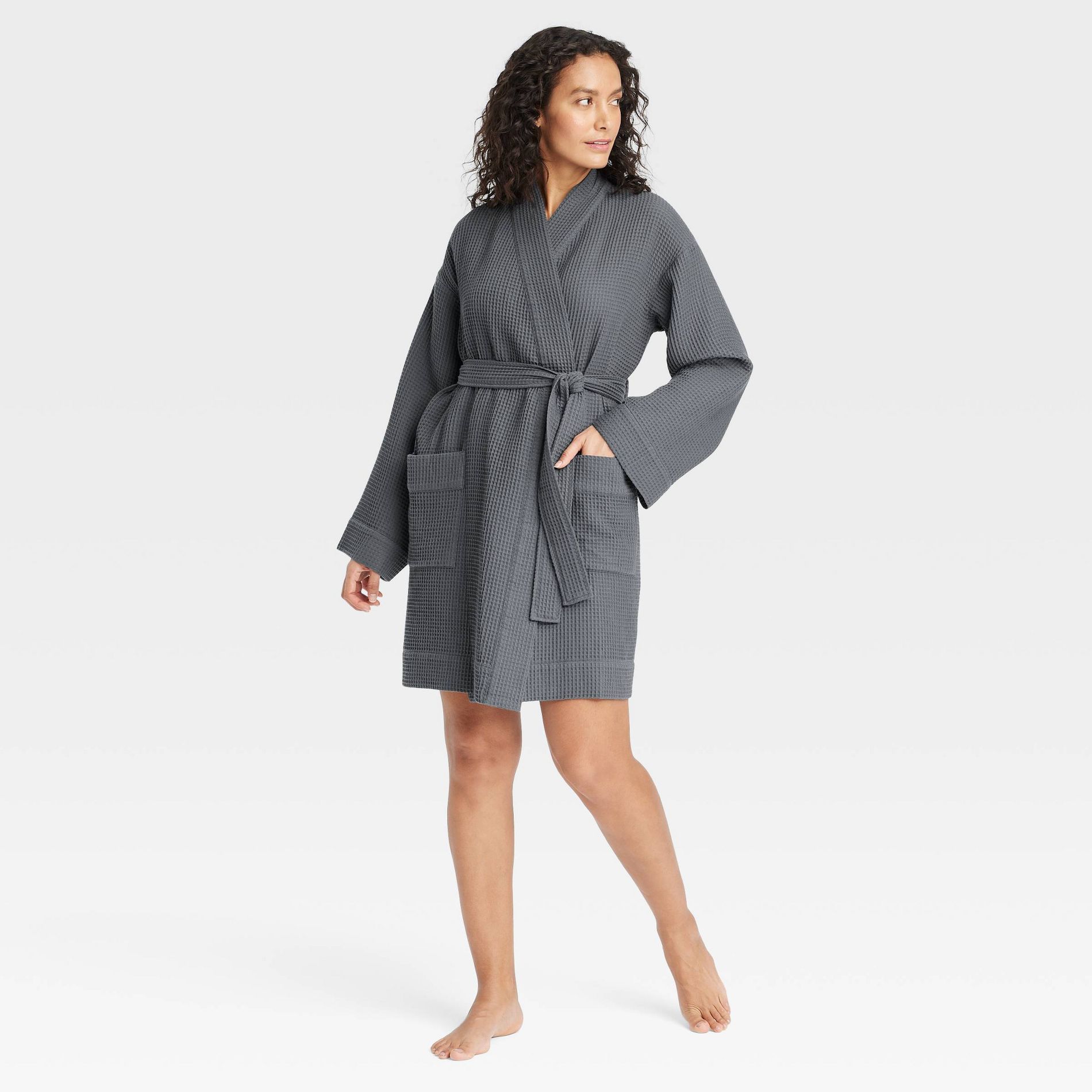 Women's Waffle Short Robe - Auden™