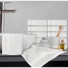 White Classic Luxury 100% Cotton Washcloths Set of 12 - 13x13" - 4 of 4