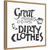 16" x 16" Laundry Room I by Chris Paschke Framed Wall Canvas White - Amanti Art: Modern Typography Decor - 2 of 4