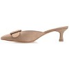 Journee Collection Womens Vianna Kitten Heel Mules Pointed Toe Pumps - 2 of 4
