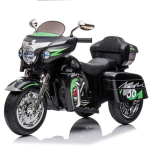 TopComfy Baby Walkers Two Seat Kids 3 Wheel Ride Kids Toy Start Front Design Storage Box Comfortable Seats for Kids, Black, 34.8"*19.7"*16.3" - 1 of 4