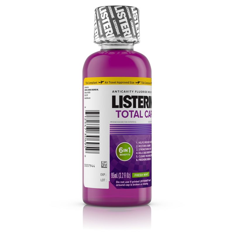 Listerine Total Care Fresh Mint Anticavity Mouthwash for Bad Breath and Enamel Strength, 3 of 15