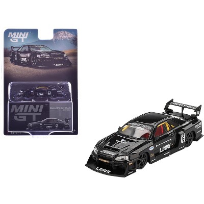 Nissan Skyline LB-ER34 Super Silhouette RHD (Right Hand Drive) #5 Black Limited 1/64 Diecast Model Car by Mini GT