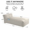 BDELITE Outdoor Bean Bed Chair, Foam Filled Sun Lounge Chair, Cover Removeable, Washable and Waterproof for Pool-70.86*35.04*14 Inch - 3 of 4