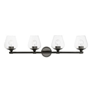 Livex Lighting Willow 4 - Light Vanity in  Black Chrome - 1 of 4