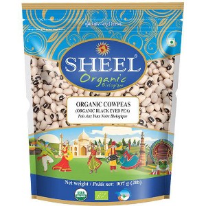 Organic Cowpeas / Black Eyed Peas - 32 oz (2Lb) 907g - Sheel Brand - USDA Certified Organic Product - 1 of 1