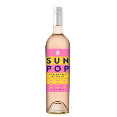 SunPop Strawberry Moscato Wine - 750ml Bottle