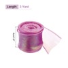 Unique Bargains Gift Wrapping Wide Sheer Wired Pastel Shimmer Iridescent Chiffon Ribbons 1 Pc - 2 of 4