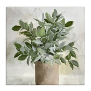 Stupell Industries Lush Green House Plant Leaves Detailed Painting, 30" x 30" - 1 of 4