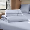 Nestl RV Queen Sheets, Super Soft 4PC Microfiber Sheet Set for Camper, Short Queen Sheets - 2 of 4