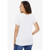 Woman Within Plus Size Perfect Short-Sleeve Shirred U-Neck Tunic - 3 of 4