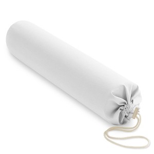 Saloniture 30" x 6" Flannel Pillow Case Cover for Massage Table Bolsters with Drawstring Closure - 1 of 4